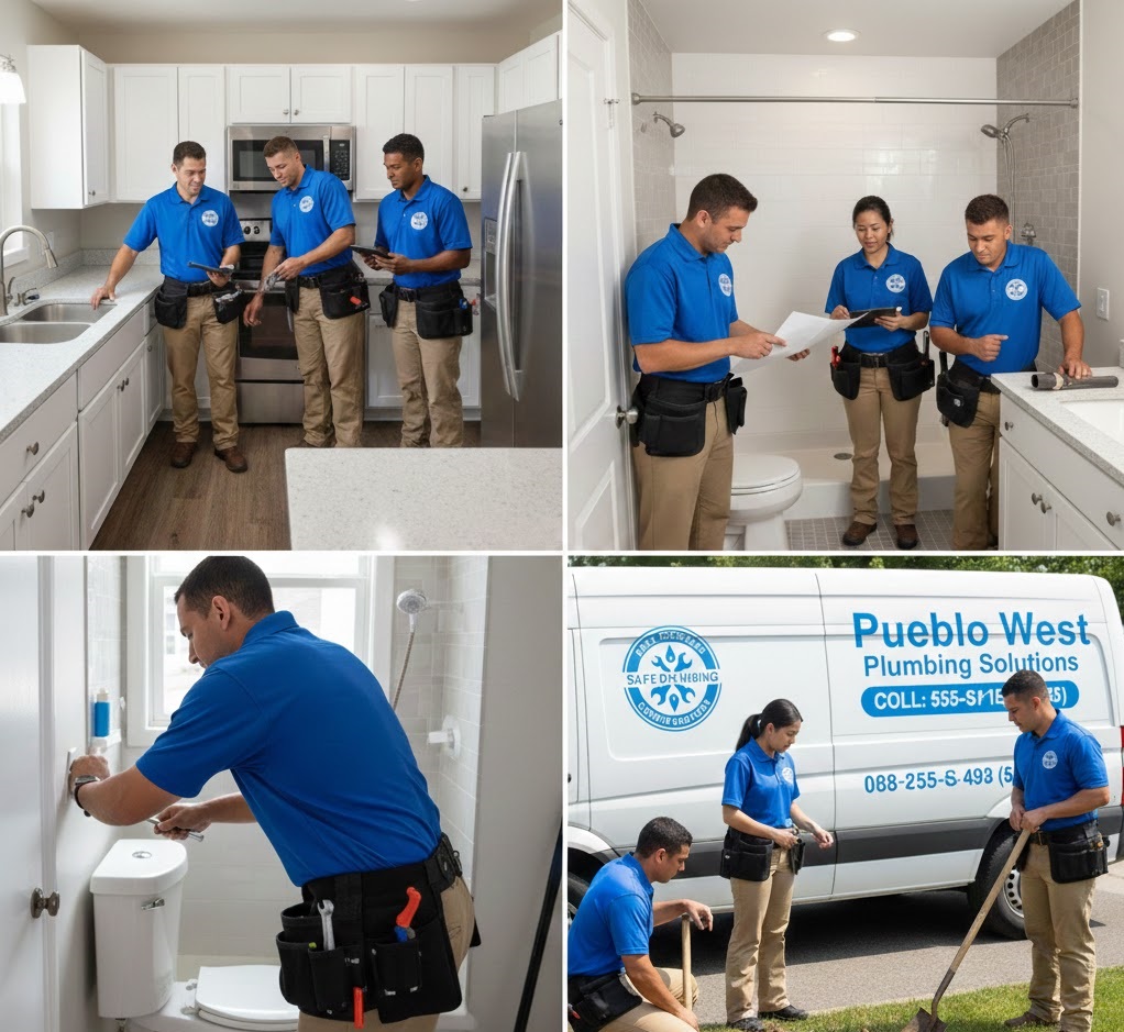 Professional plumber working in Pueblo West